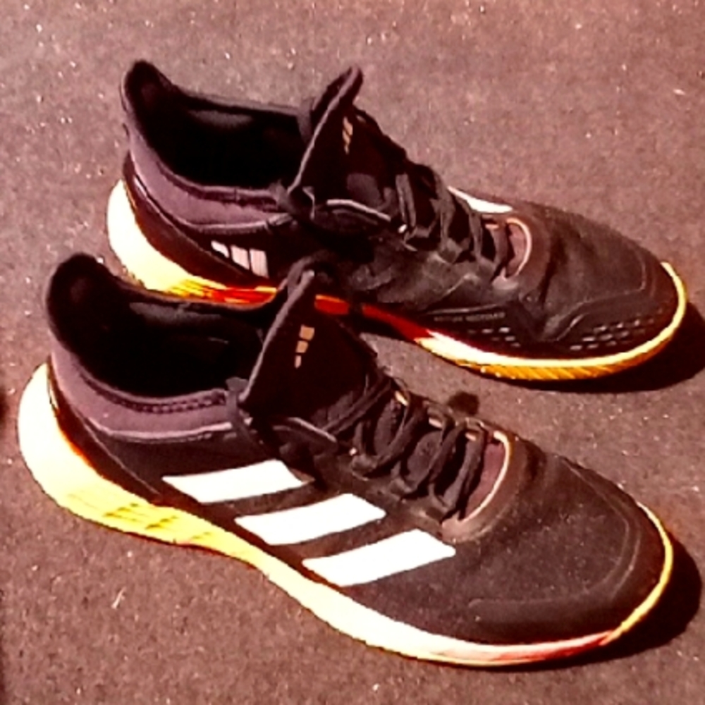 Mens Adidas Adizero Ubersonic 4.1 White Stripes Black Purple Yellow Pink New